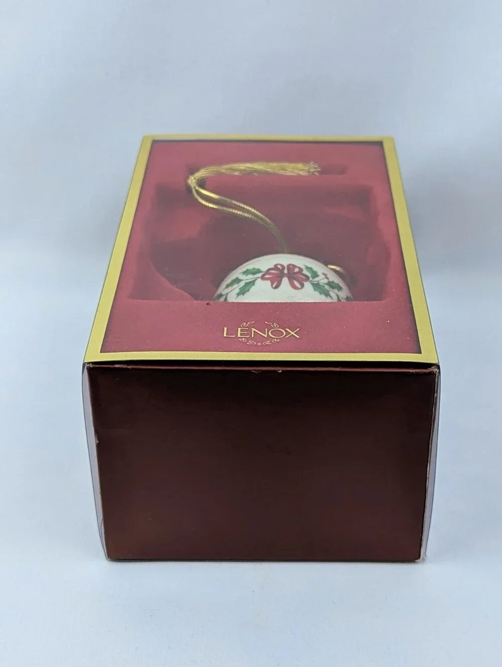 Lenox Holiday Tea Kettle Porcelain Ornament Christmas Holiday Gift Boxed